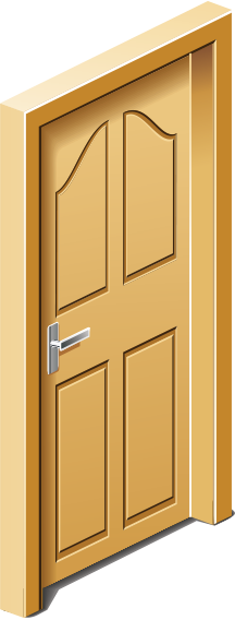 Entry door illustration